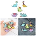 thumbnail image 6 of yotijay 6xDinosaur Brooch Cute Enamel Pin Fashion Cartoon Animal Lapel Backpack, 6 of 8
