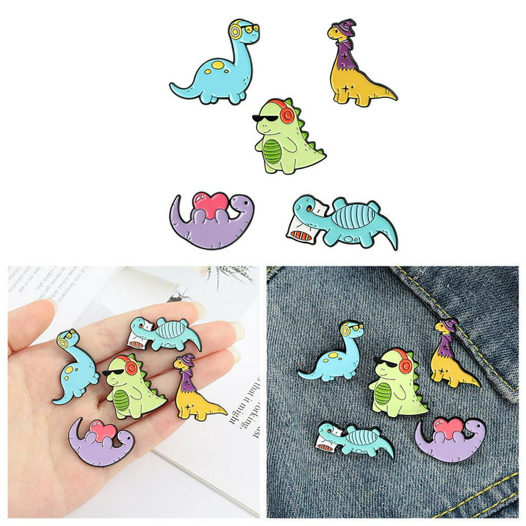  7 Cute Pins for Kids - Enamel Pins for Backpack Aesthetic Cute  Pins for Jackets Enamel Pin Sets for Bookbags, Cool Pins for Jackets,  Dinosaur Lapel Pin, Enamel Pins Funny Enamel