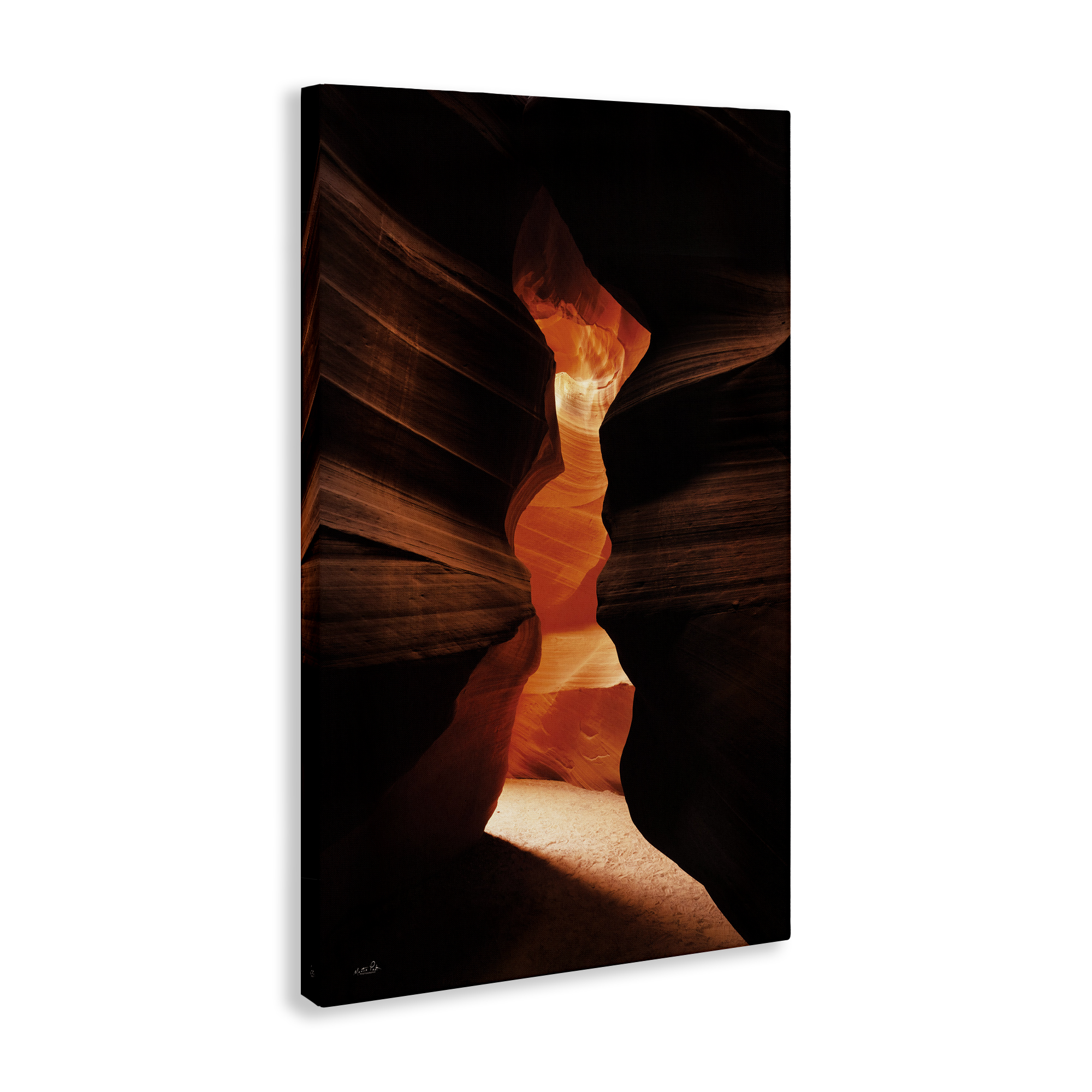 Stupell Industries Sunlit Canyon Cave Landscape Photography Gallery Wrapped Canvas Art Print Wall Art, 30 x 45