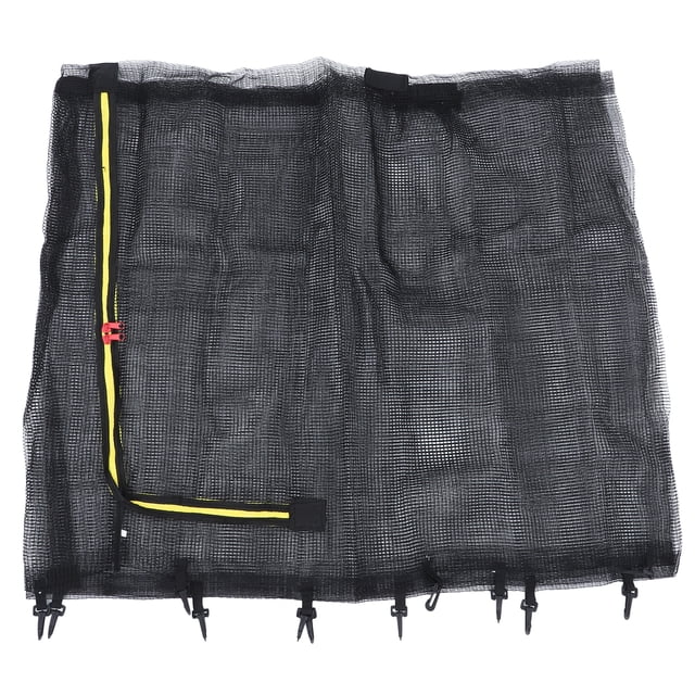 Filet de Sécurité pour Trampoline Noir Rond pour Usage Extérieur 150X150X0.4In