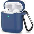 thumbnail image 1 of AirPods Case, Full Protective Silicone AirPods Accessories Cover Compatible with AirPods 1&2 Wireless and Wired Charging Case(Front LED Visible),Royal Blue, 1 of 8