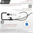 thumbnail image 3 of Stylish Rivo One-Handle Matte Black Pull Down Kitchen Faucet Height 14" K-148N, 3 of 14
