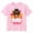Pink-29, variant on Thanksgiving T-Shirt, Cute Bow Turkey Face Graphic Shirt