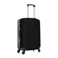 thumbnail image 3 of Daiia Black White Stripes Luggage Cover, Thickened Washable Travel Luggage Covers, Elastic Unique Baggage Covers for 18-20 inch Luggage-X-Large, 3 of 9