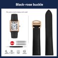 thumbnail image 3 of Correas de nailon para reloj Cartier Key Must Tank para hombre y mujer, pulsera London Solo de piel de vaca de 16 mm, 18 mm y 20 mm, color negro y azul, 3 of 5