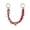 Pink Braided Cord Swag Chain, variant on Women's Braided Cord Swag Chain Bag Charm, Pink and Red