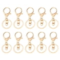 thumbnail image 2 of Metal Carabiner Clip Key Keychain Key Chain Holder Organizer for Car/Key , 10 Pcs - Gold, with 8 shape buckle, 2 of 8