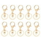 thumbnail image 2 of 10 ganchos giratorios para llavero, con clip y cordón Oro, 2 of 8