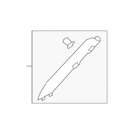 Genuine OE Nissan Pillar Molding - 76836-5ZW4A