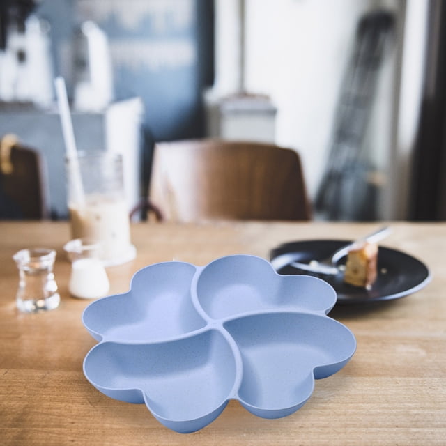 Heart Shaped Platter Bowl Serving Tray & Platter Great For Chips & Dips Condiment Serving Set For Candy Fruit Plates Serving Dish Saucers 2 Tier Serving Tray