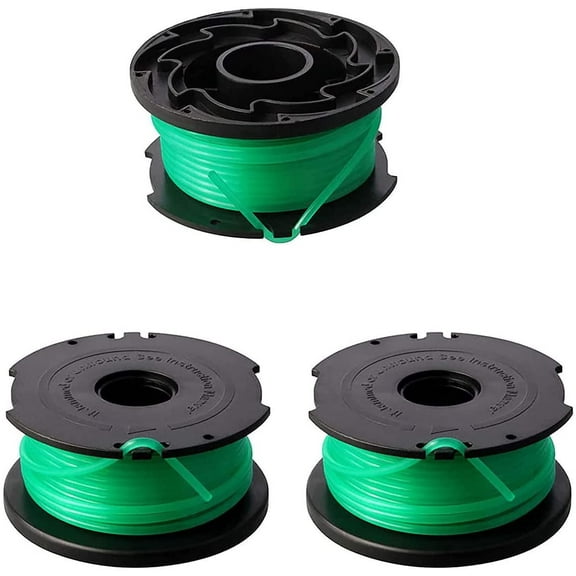 THTEN SF-080 String Trimmer Spool Line Compatible with Black and Decker SF-080-BKP 20ft 0.080" GH3000 LST540 GH3000R LST540B Weed Eater Auto Feed Single Line with 90583594 Cap Covers Parts