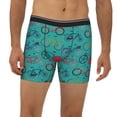 thumbnail image 2 of Men'S Boxer Briefs, Bike Yellow Red Blue Soft And Breathable Mens Underwear Boxer Briefs With Widen Waist, 2 of 2