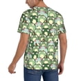 thumbnail image 2 of Zufioo Cute Frog Print Men's Baseball Short Sleeve, Moisture Wicking Button-Down Hip Hop Tee-XX-Large, 2 of 7