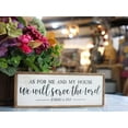 thumbnail image 5 of Parisloft As for Me and My House We Will Serve The Lord Rustic Wood Wall Sign, Bible Verse Sign, Brown, White, Black, 5 of 5