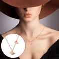 thumbnail image 2 of Collier pour Femmes Mode Design Spécial Diamant Acier Titane Brillant Collier Clavicule Collier Croix pour Femmes, 2 of 5