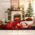 thumbnail image 6 of Antique White Electric Fireplace TV Stand – Vintage Entertainment Console for TVs Up to 80", 6 of 9