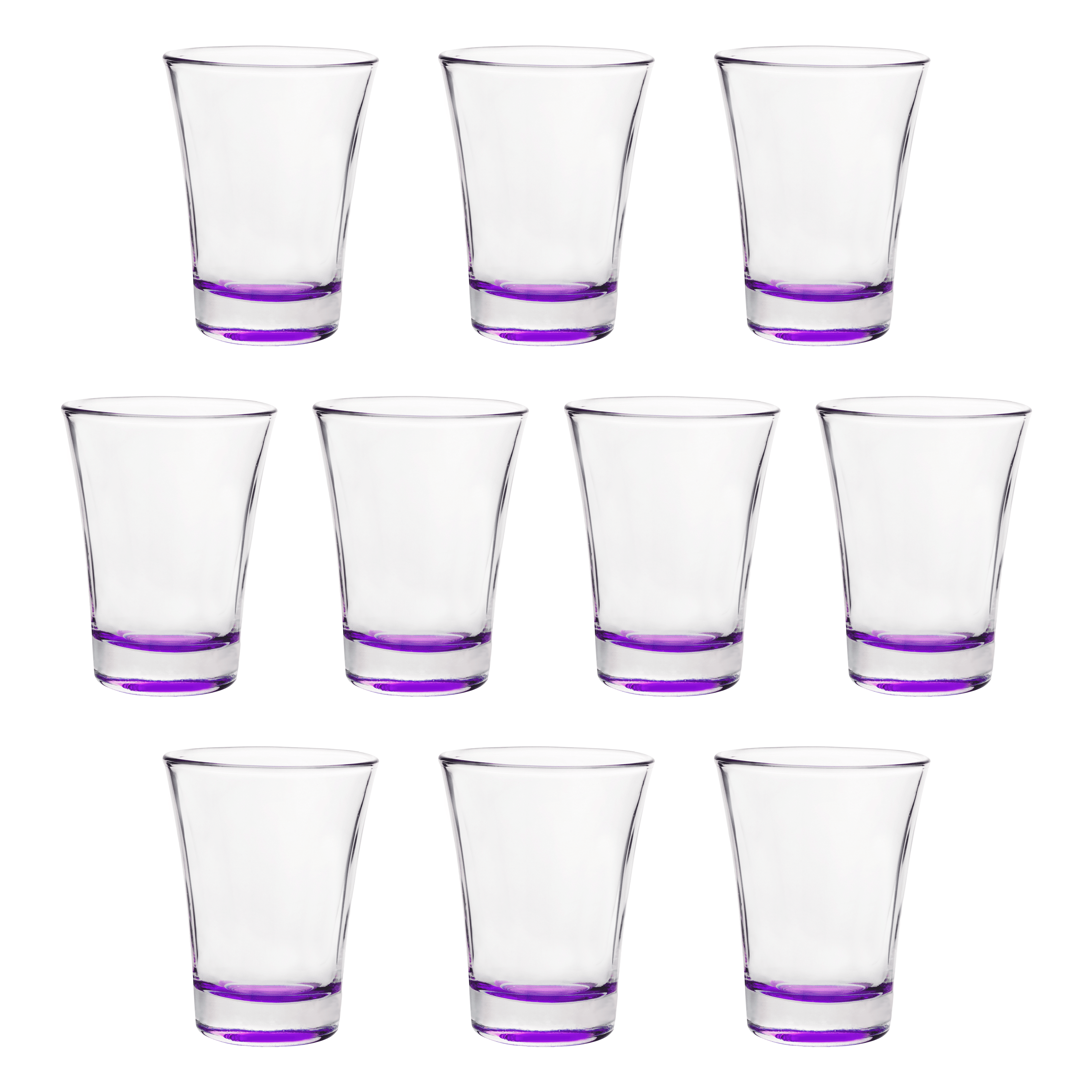 Shot Glasses 2 oz. Set of 10, Bulk Pack Great for Wedding, Party