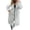 Gray, variant on hoksml Women's Long Hooded Zip Up Sweatshirt Coat Long Sleeve Casual Maxi Hoodie Jacket with Pockets for Daily Comfort