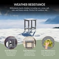 thumbnail image 4 of WestinTrends Outdoor Side Table, All Weather Poly Lumber Adirondack Small Patio Table Square End Table for Pool Balcony Deck Porch Lawn Backyard, Gray, 4 of 16