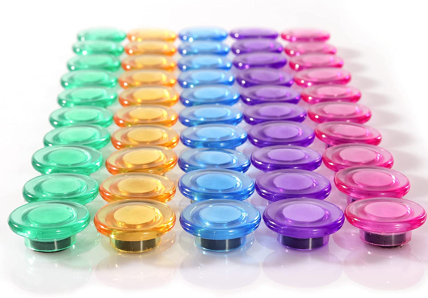 ZMLEVE 50 Pack 5 Colors Refrigerator Whiteboard Locker