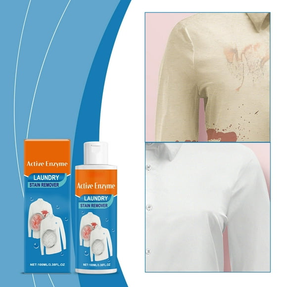 Powerful Laundry Detergent 100ml | Stain Remover Liquid for Pre-treating Tough Stains | For Hand & Machine Washing | Gentle on Fabrics | Fresh Scent | Effective Cleaning Solution