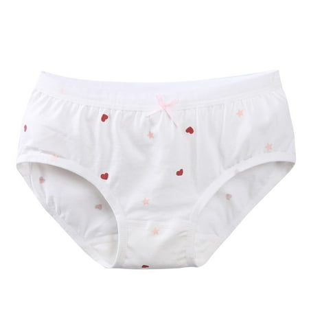 ATOGUTA Toddler Girl Underwear Kids Cool Breathable Comfort Panty Briefs Toddler Undies White  Size 2T-10