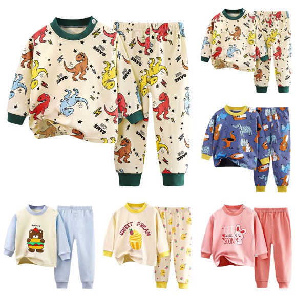 Gubotare Toddler Baby Boy Fall Winter Clothes Crewneck Sweatshirt Long Sleeve Shirts and Pants Cute Outfits Light Blue,Size 18-24 Months