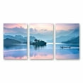 thumbnail image 2 of IDEA4WALL 3 Piece Landscape Canvas Wall Art Sky and Mountain Reflect on the Lake - 16"x24"x3 Panels, 2 of 5