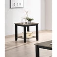 thumbnail image 3 of Tcbosik 22" Square Side Table 2-Tier Wood End Desk for Living Room, Walnut, 3 of 6