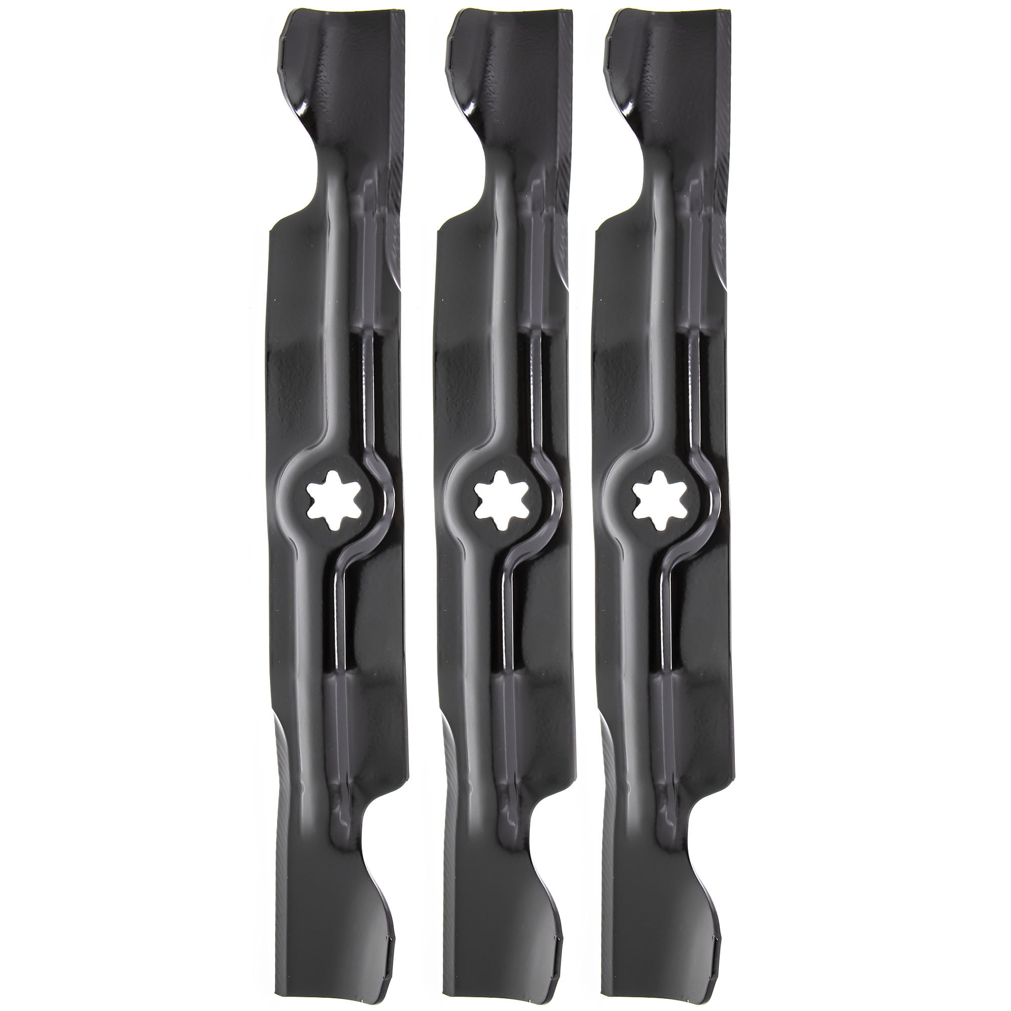 LawnRAZOR Notched High-Lift Blades (3-Pack) – For Cub Cadet Ultima ZT2 60″ Mower, Replaces 742-05620 (8TEN)