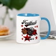 thumbnail image 3 of CafePress - Football Star Mug - 11 oz Ceramic Mug - Novelty Coffee Tea Cup, 3 of 4