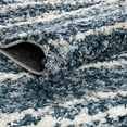 thumbnail image 3 of Rugs.com Serenity Shag Collection Rug – 10 Ft Round Blue Shag Rug Perfect For Kitchens, Dining Rooms, 3 of 6