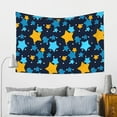 thumbnail image 6 of ZNDUO Blue Cartoon Star Doodle Tapestry, Wall Tapestries for Bedroom, 60 x 40 inch, 6 of 8