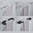 thumbnail image 4 of Toallero Toallero Toallero Baño Toallas Estante Percha Negro Plata Aluminio-Magnesio Colgar En La Pared Toallero Organizador Cocina Estante De Almacenamiento Advancent HA024331-01, 4 of 6