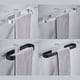 thumbnail image 5 of Toallero Toallero Toallero Baño Toallas Estante Percha Negro Plata Aluminio-Magnesio Colgar En La Pared Toallero Organizador Cocina Estante De Almacenamiento Inevent HA024331-02, 5 of 6