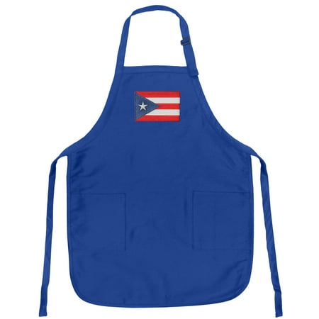 Where To Buy Quality Outdoor Furniture Puerto Rico Flag Apron Mens or Womens for Grilling Barbecue Kitchen Tailgating Puerto Rico Aprons Famous Broad Bay Quality ()