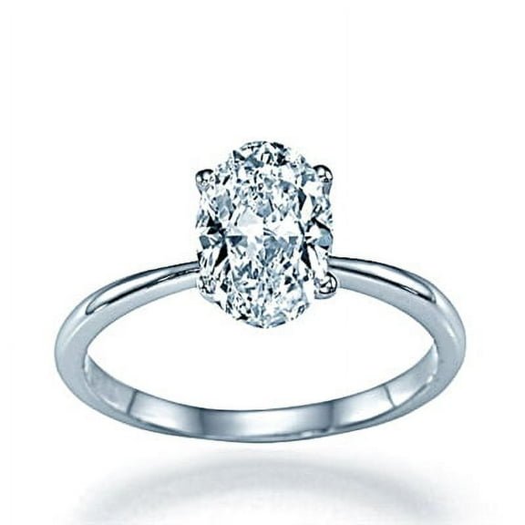 Gorgeous 1.21 Ct Oval Cut Diamonds Engagement Ring Elongated Shape Perfect for Her