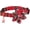Christmas-1, variant on Mumup Christmas Dog Collar, Adjustable Classic Red Plaid Xmas Collars with Removable Bowtie Christmas Dog Collars for Medium Dogs Pets