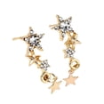 thumbnail image 5 of Yesbay Star Stud Earrings for Women Minimalist Rhinestone Dangle Earrings Chic Pentagram Pendant Hypoallergenic Jewelry Gift, 5 of 7
