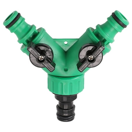 SENSHENGXIN Garden Hose Splitter 2 Way Tap Adapter Y-Type 3/4in Watering Connector Garden Tap Plastic For Outdoor Lawn Irrigation Faucet
