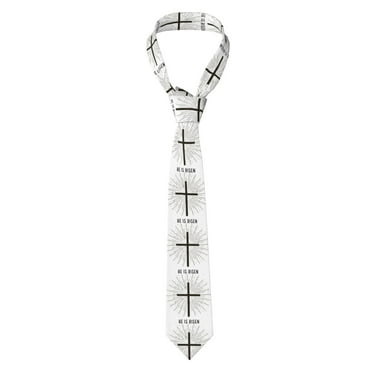 He is Risen Happy Easter Day Ties for Men Business Wedding Party Suit Fashion Neck Ties Funny Neckties