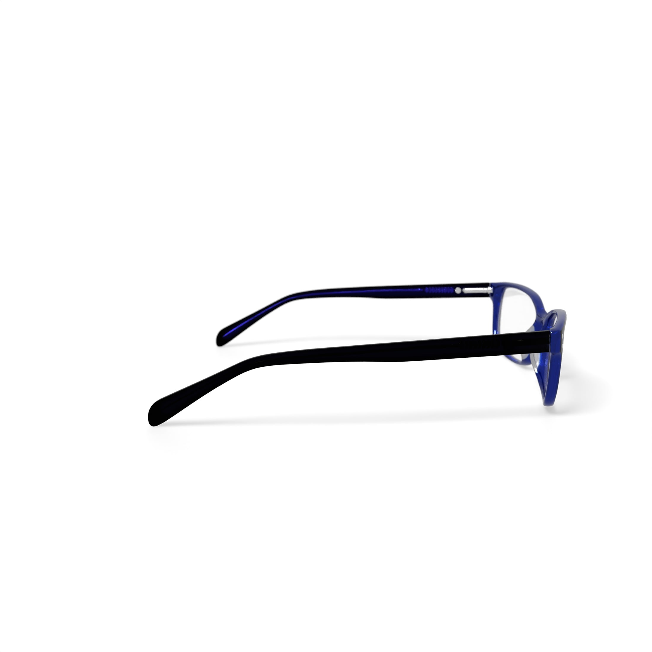 Walmart Youth FM14066 Rectangular Prescription Eyeglasses with Case, Black/Blue