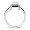 thumbnail image 5 of Auriga Fine Jewelry 925 Sterling Silver Embers Engagement Ring Size 6 for Women, 5 of 6