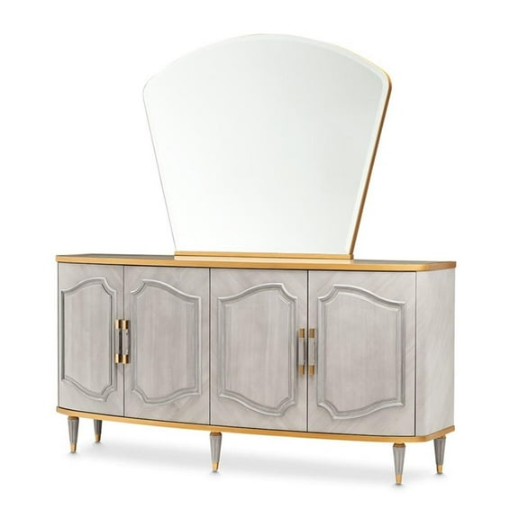 St. Charles Sideboard with Mirror - Dove Gray