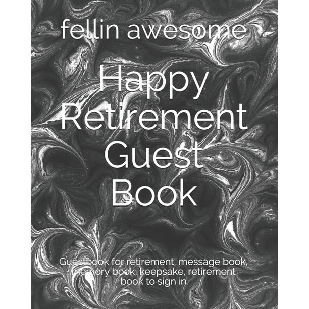 Happy Retirement Guest Book : Guestbook for retirement, message book ...