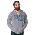thumbnail image 4 of USAF Son United States Air Force Zip Hoodie Sweatshirt Men Brisco Brands L, 4 of 6