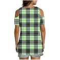 thumbnail image 6 of Plaid Short Sleeve Shirts for Women V Neck Summer Shirt Lightweight Graphic Tees Dressy Casual Blouse Women Clearance Sale Blouses, 6 of 7