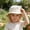 White, variant on Summer Outdoor Cap Adjustable Sun Hat Sprints Running Hat for Girls Sun Hats Beach Cap (Black,2-5 Years)