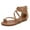 Brown, variant on Women's Bohemian Gladiator Wedge Sandals - Open Toe Roman Style Sandals with Ankle Strap & Anti-Slip Sole