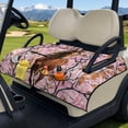 thumbnail image 2 of COEQINE Golf Cart Seat Cover Blanket with Fold-Away Design, Universal Golf Accessories with 4 Pockets, Fit for EZGO Yamaha Club Cars and More, Horse Pink Camo Hunting Forest, 2 of 8